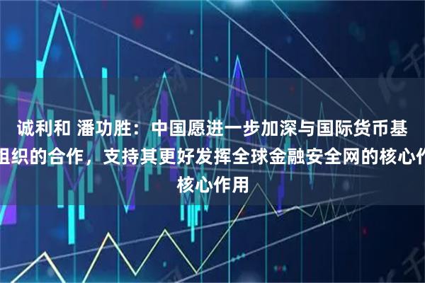 诚利和 潘功胜：中国愿进一步加深与国际货币基金组织的合作，支持其更好发挥全球金融安全网的核心作用