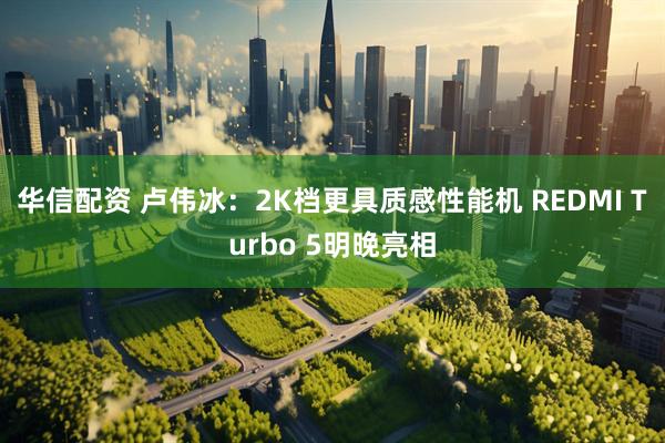 华信配资 卢伟冰：2K档更具质感性能机 REDMI Turbo 5明晚亮相
